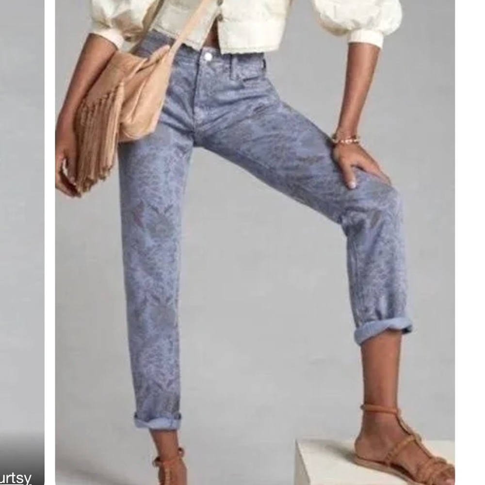 Pilcro Blue Boyfriend Jeans